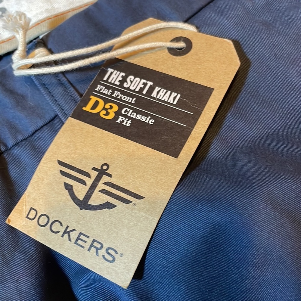 Dockers Men’s The Soft Khaki D3 Classic Blue Pants - Picture 6 of 6